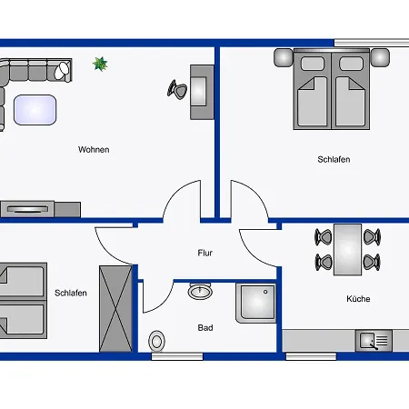 Apartment Haus Kormoran Borkum
